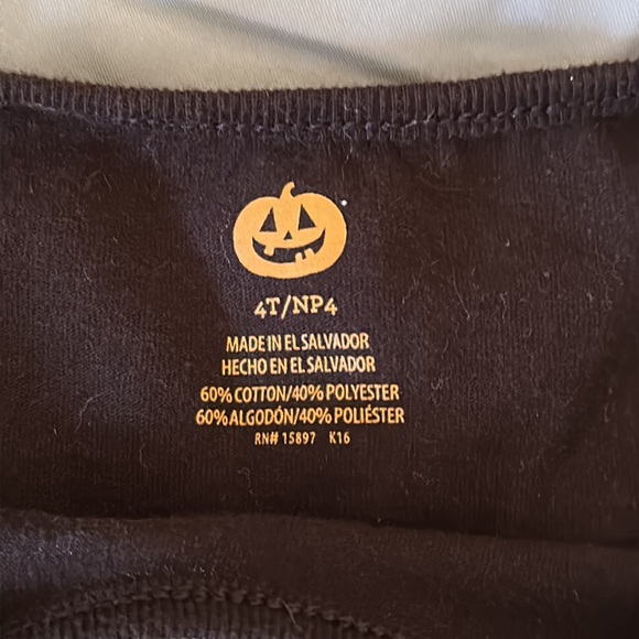 EUC 4T Sparkly Jack-o-Lantern L/S shirt - Picture 2 of 2